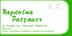 magdolna patzauer business card